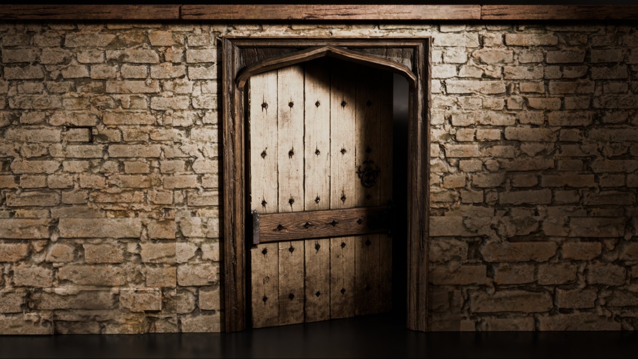 Media 1 for listing Medieval Wooden Door