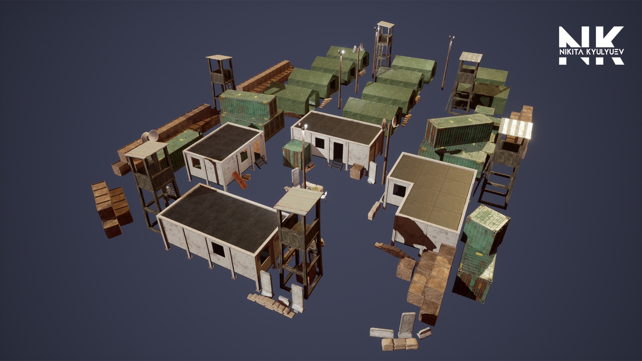 Media 1 for listing Modular military base with props / WW2