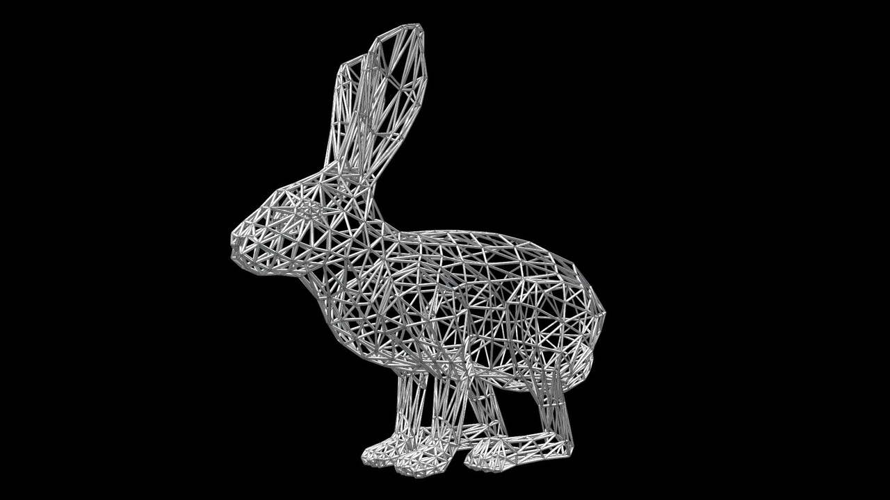 RABBIT WIREFRAME | Fab