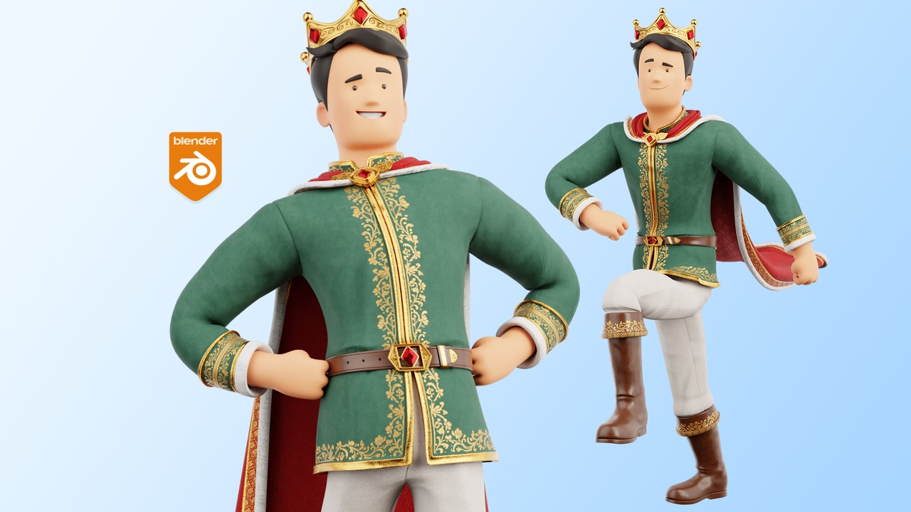 Media 1 for listing Cartoon King Illustration
