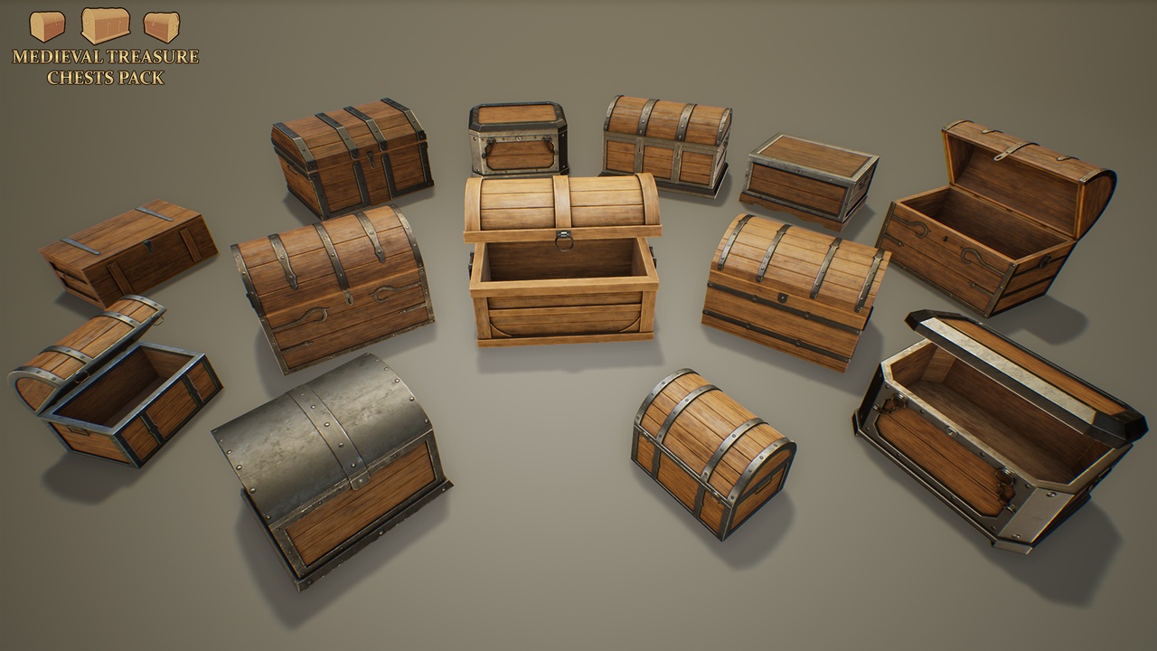 Medium 1 für Eintrag Medieval Treasure Chests Pack