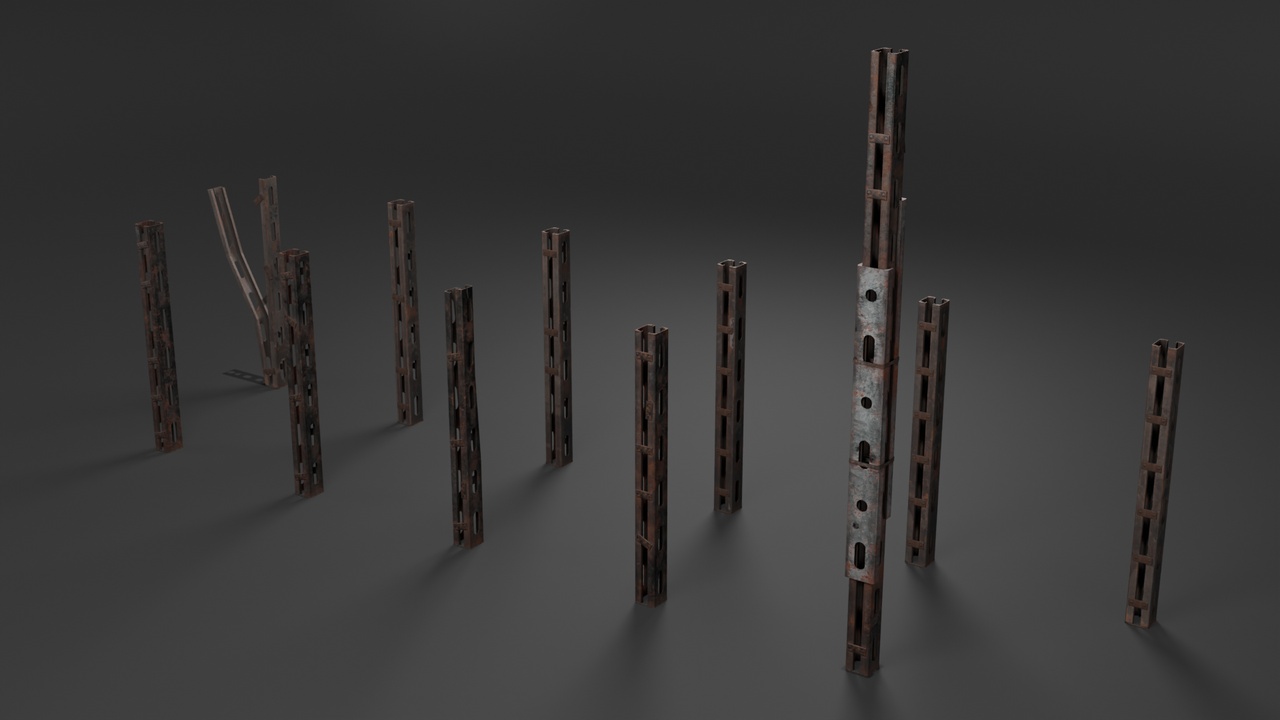 Media 1 for listing Modular Soviet Industrial Roof Support Pole