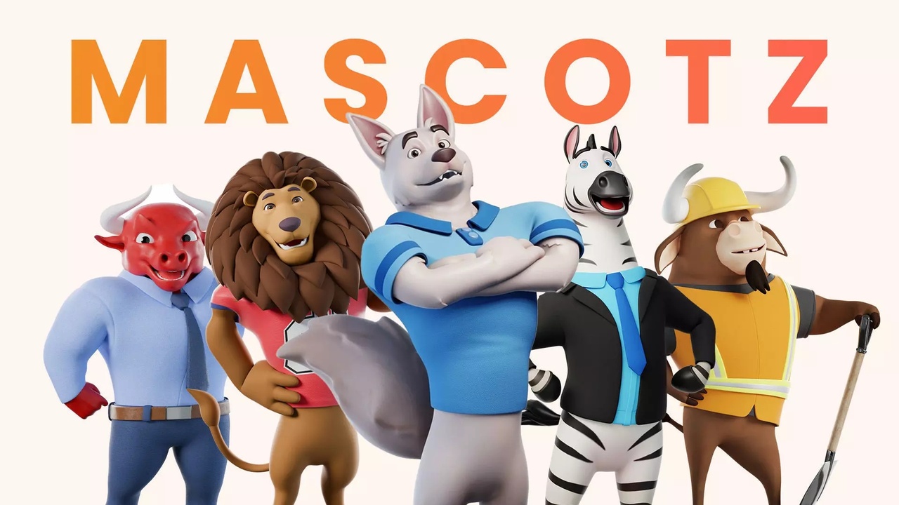 Media 1 for listing Mascotz - Rigged 3D Cartoon Animal Mascot Pack - 5 Characters
