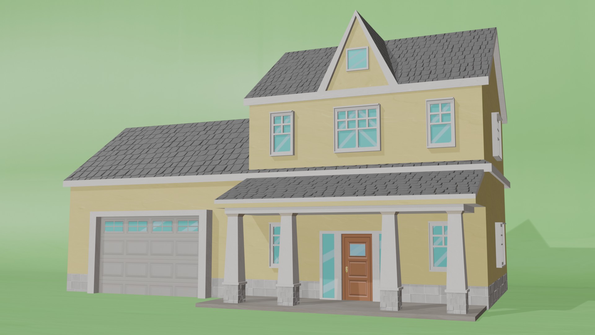 Low poly House (1/20) | Fab