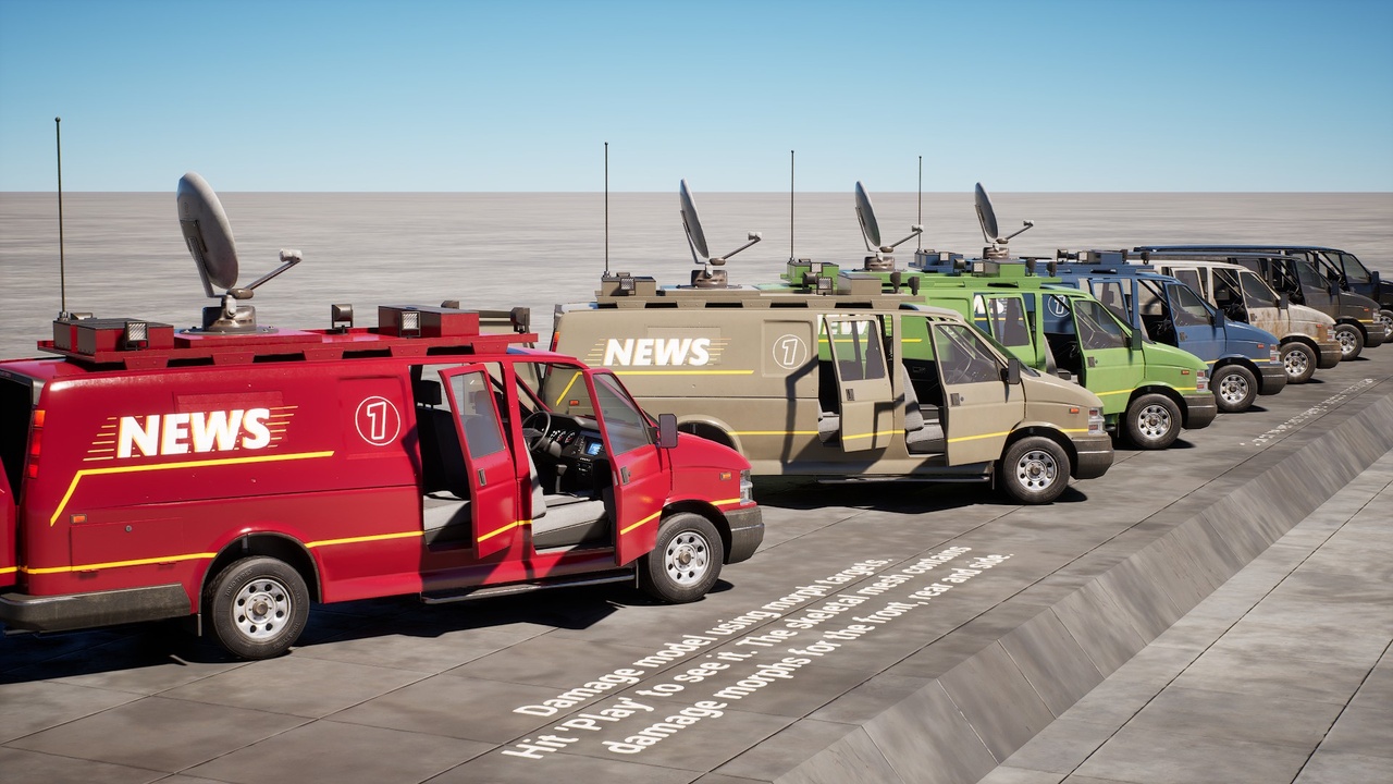 Media 1 for listing Drivable News Van (Replicated Blueprint)