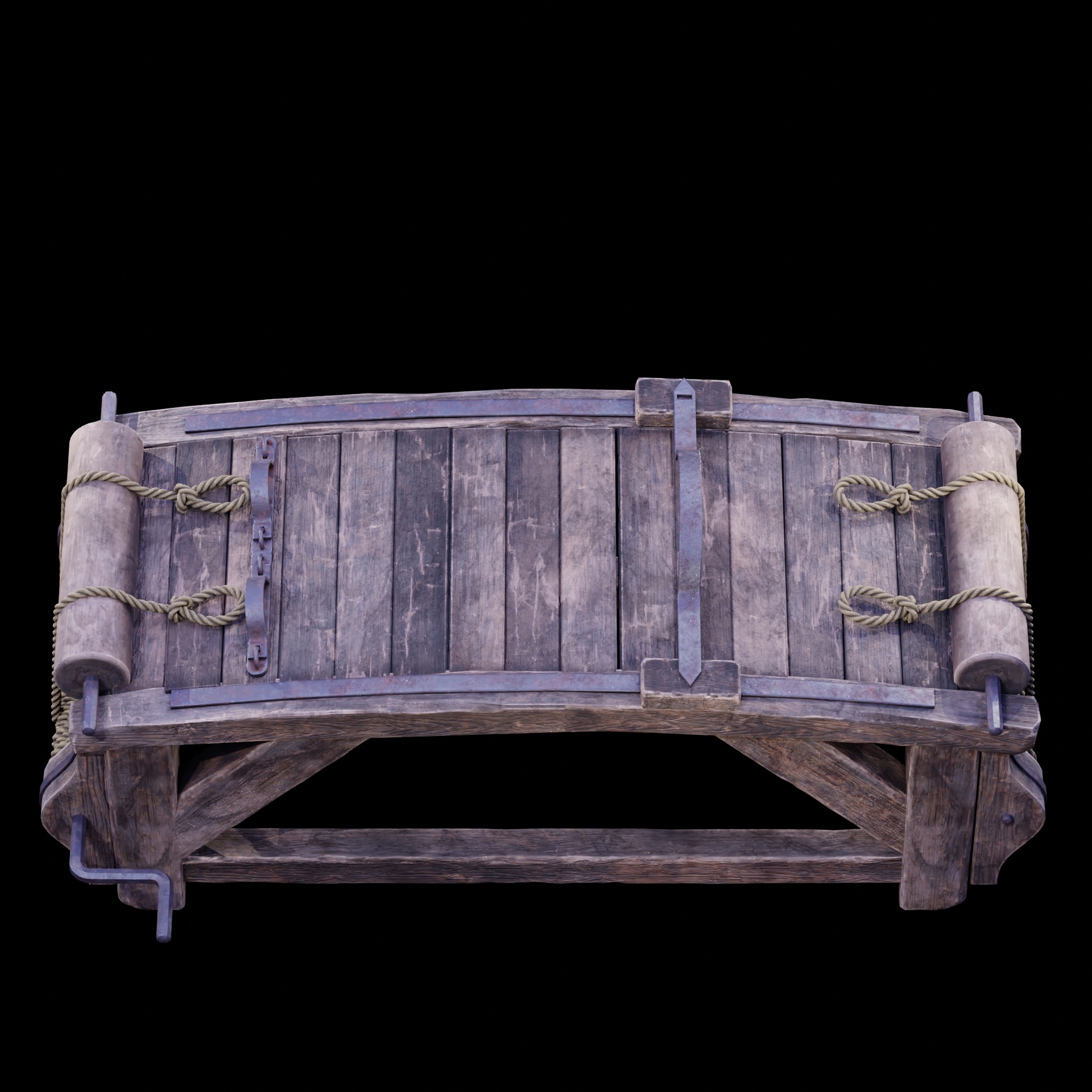 Media 1 for listing NANITE REAL TIME MEDIEVAL STRETCHING RACK - TORTURE DEVICE - NEXT-GEN PROP