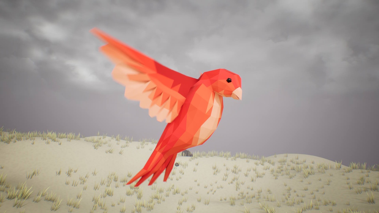 Media 1 for listing Low Poly Bird