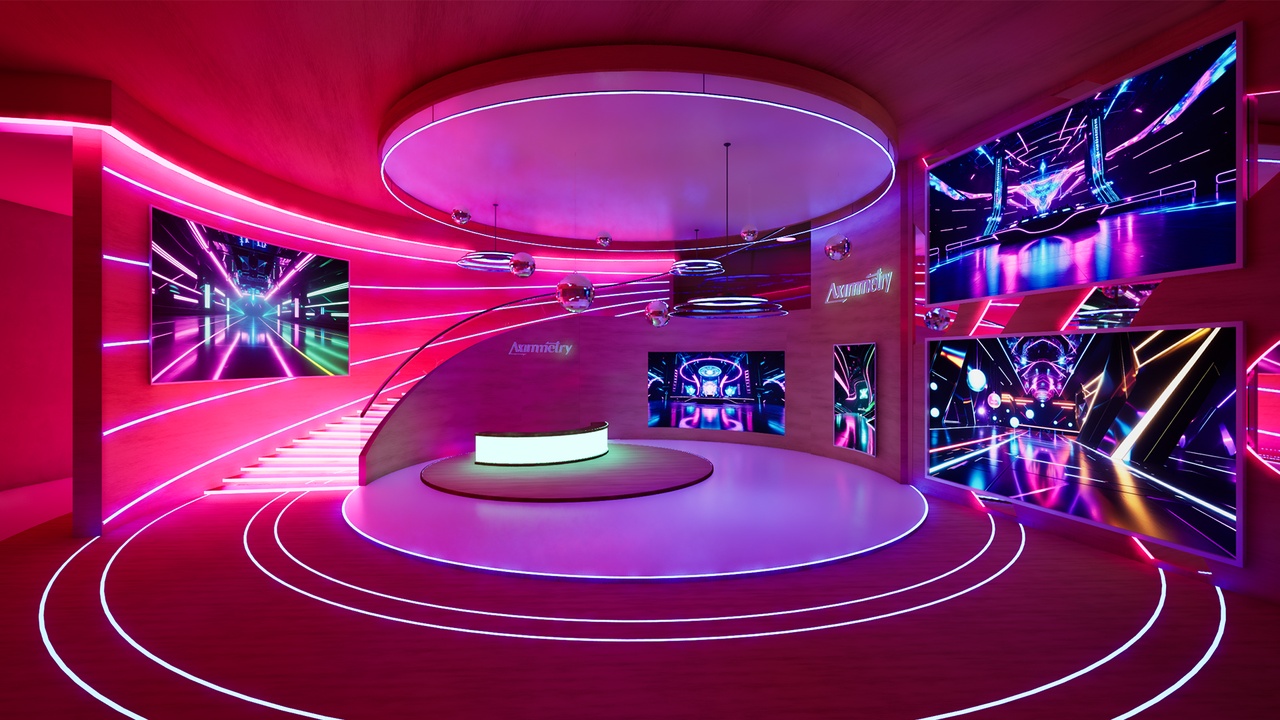 Media 1 for listing Neon Hall stock set by Aximmetry