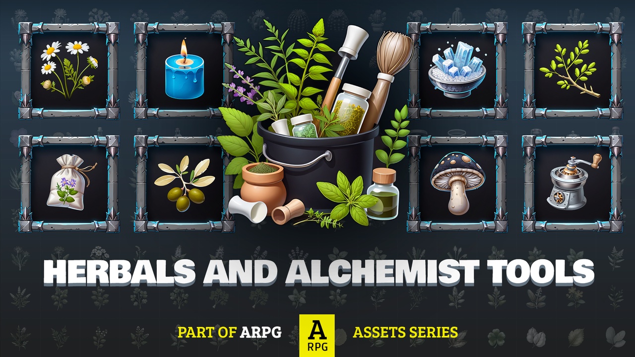 Media 1 for listing 700+ Herbals, Alchemist Tools and Ingredients