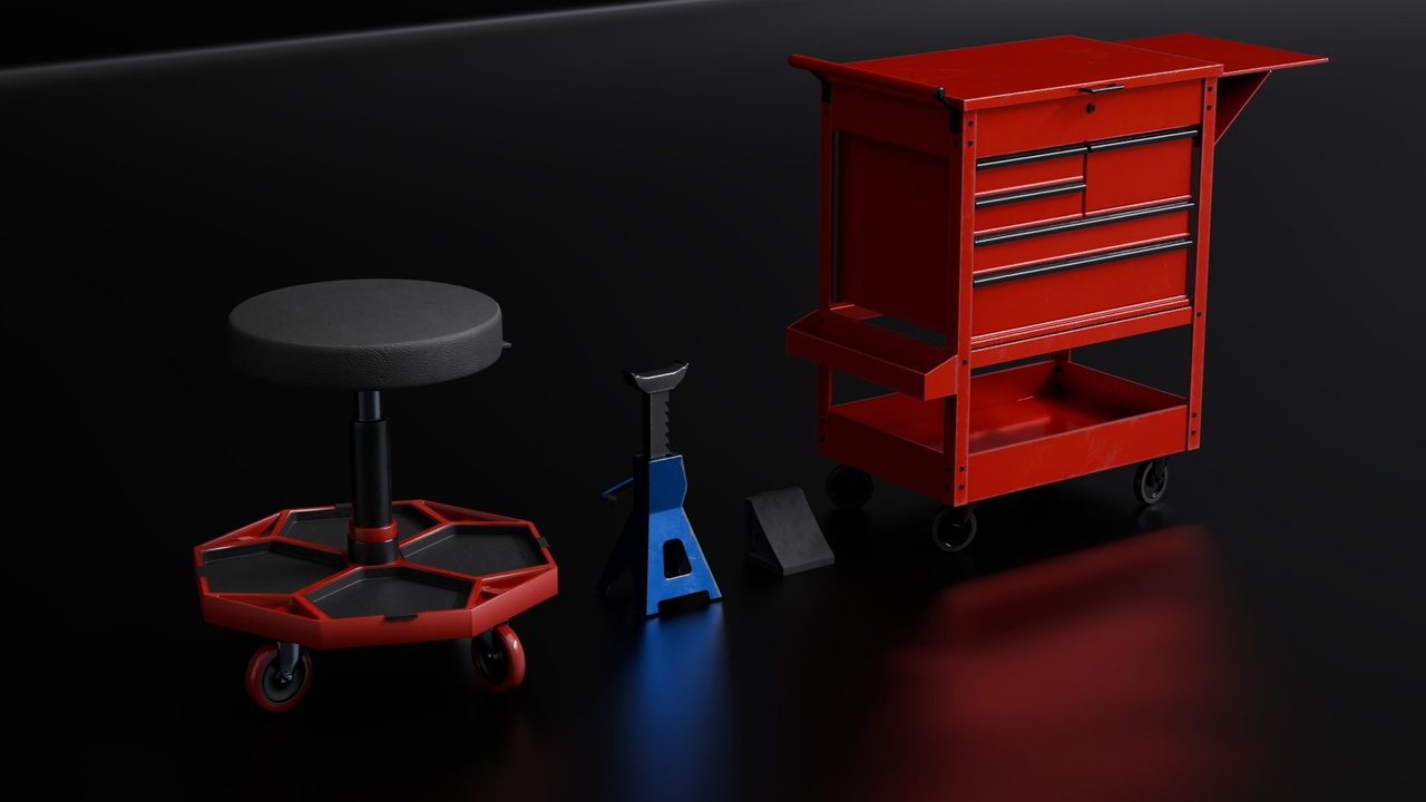 Garage Workshop Essentials Kit - Game Ready Prop Pack | Fab
