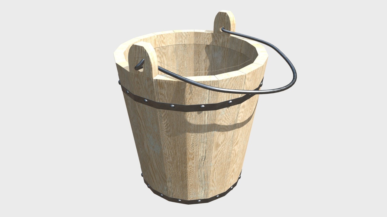 Media 1 for listing Wooden bucket