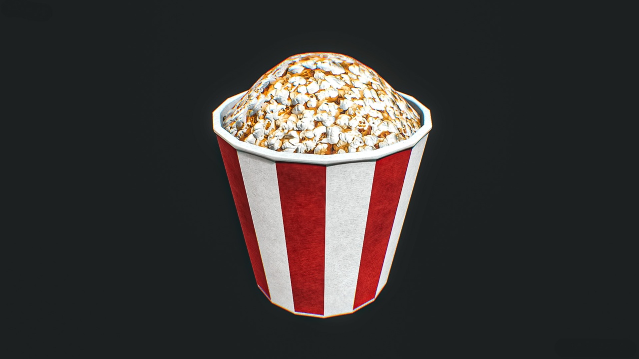 Media 1 for listing 🍿 Popcorn Bucket 3D Model