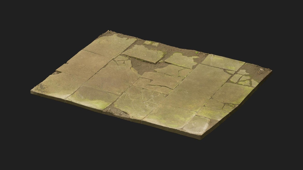 Media 1 for listing Historic Medieval Church Ruin Floor Stone Slab 12