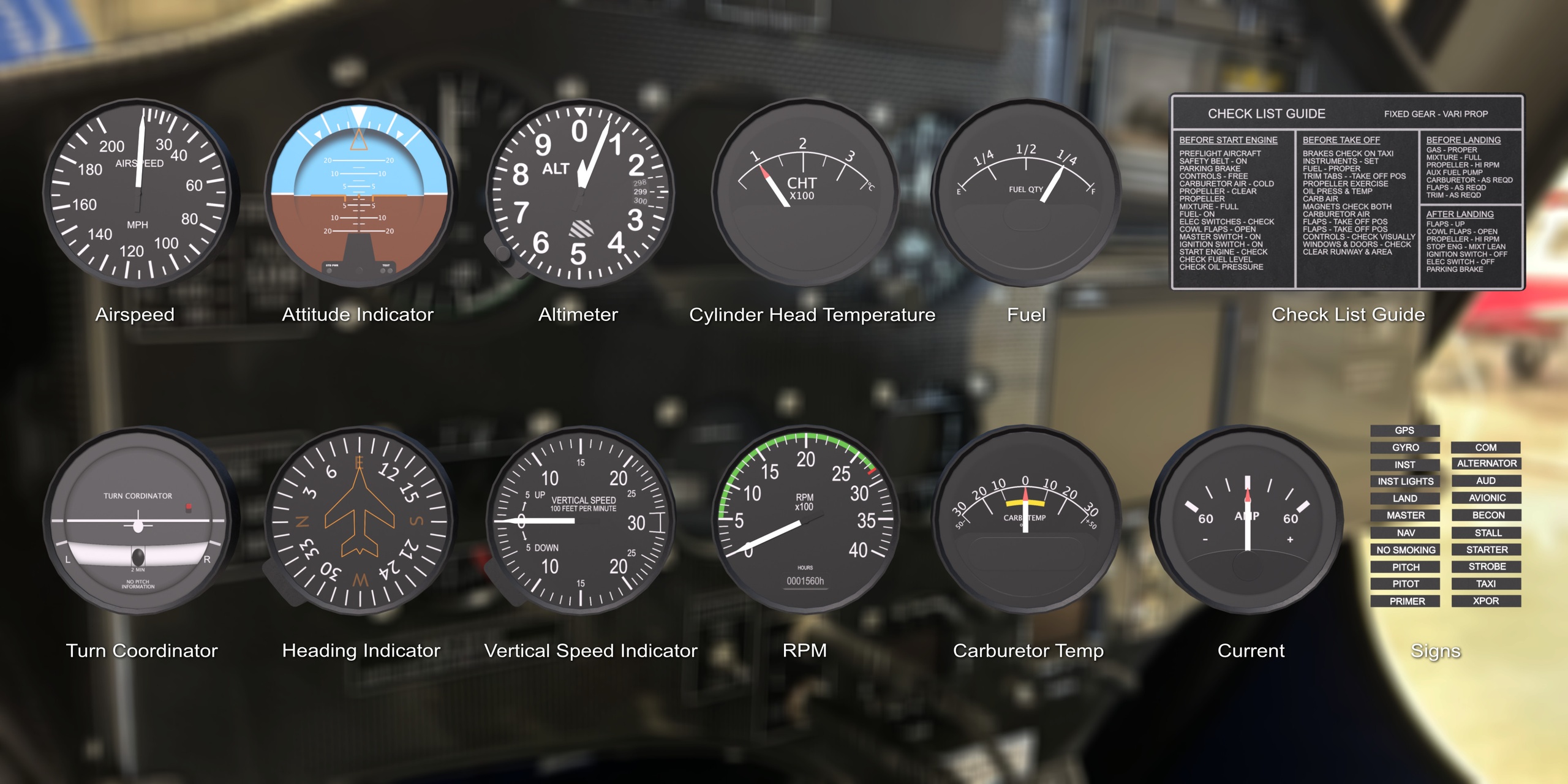 Media 1 for listing Basic Airplane Instruments