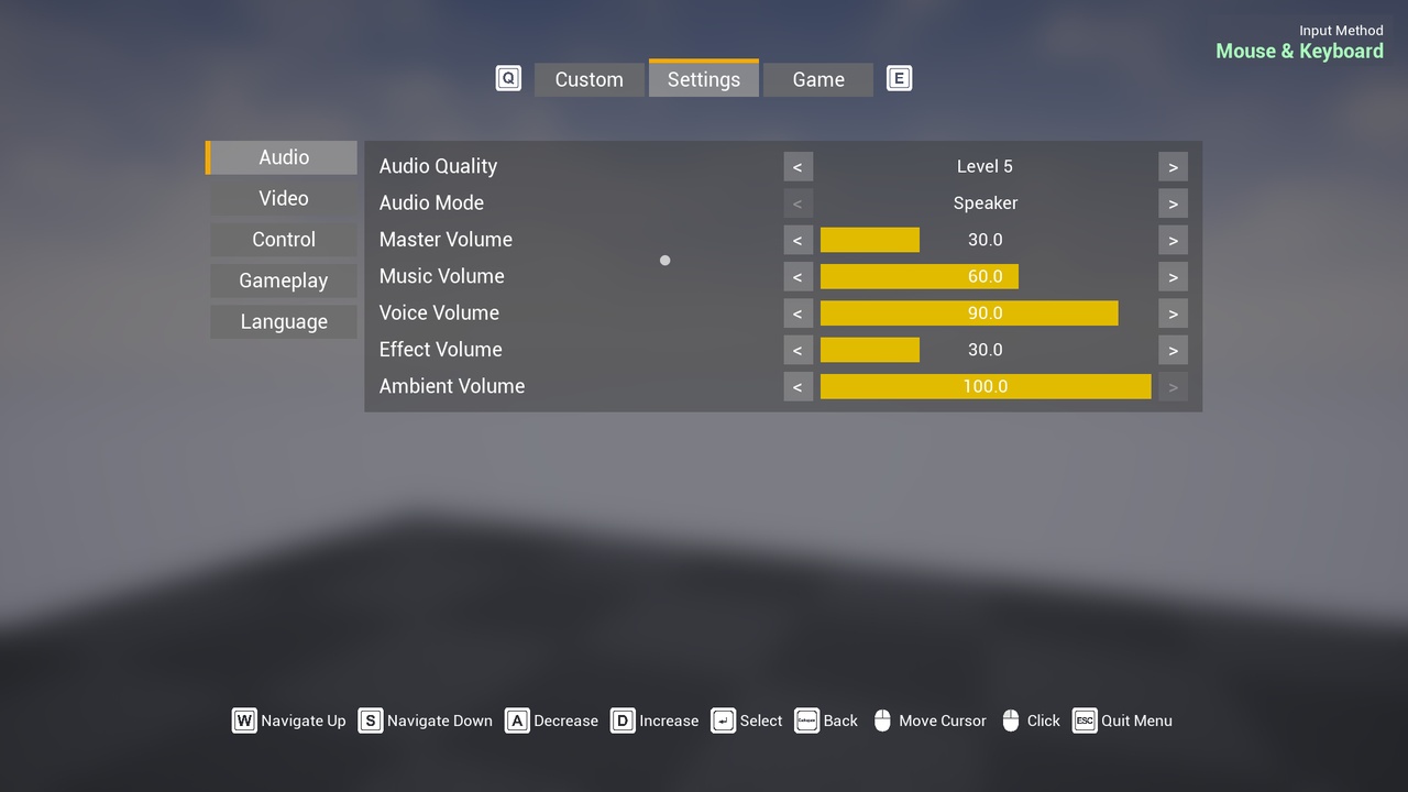 Media 1 for listing Advanced Settings Menu