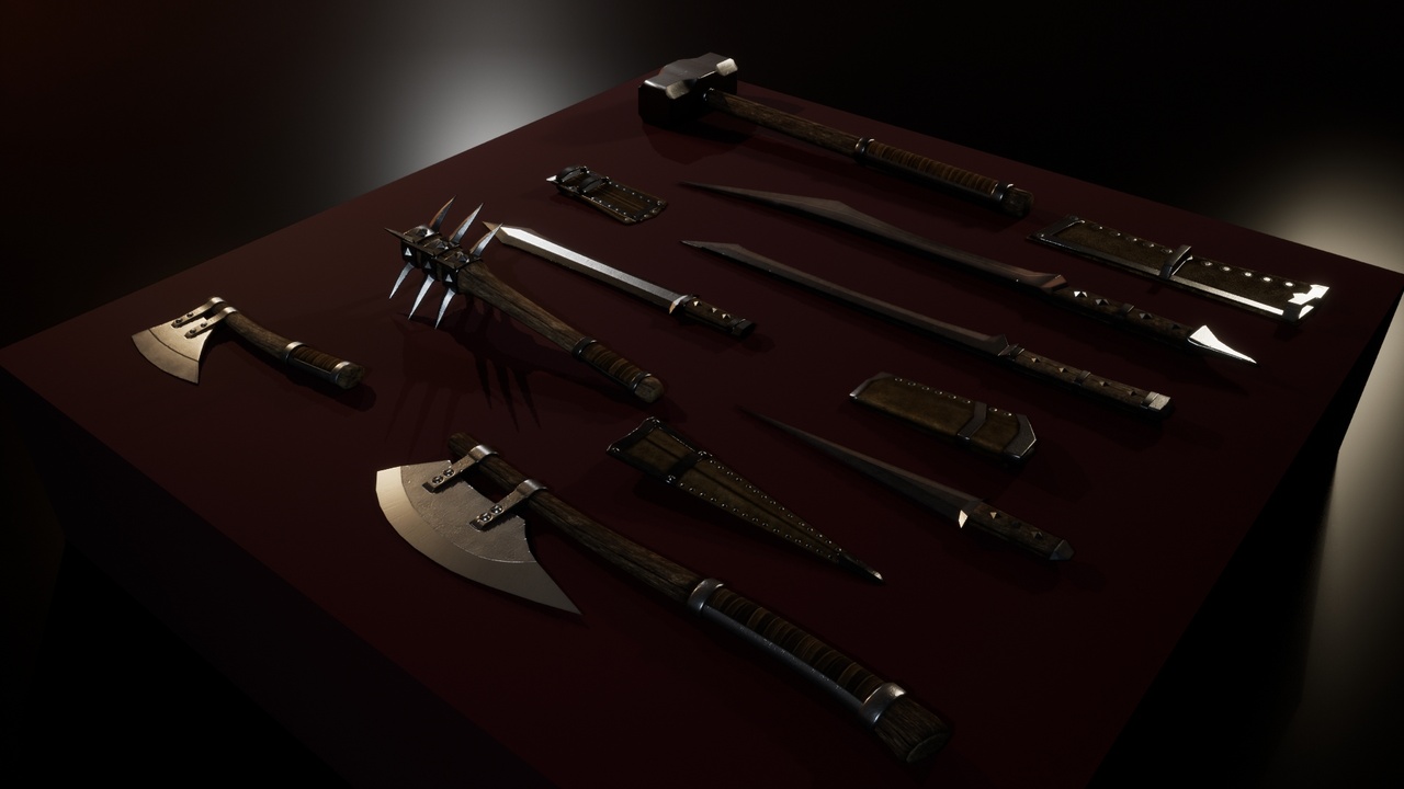 Media 1 for listing Medieval / Fantasy Melee Weapons Pack 2