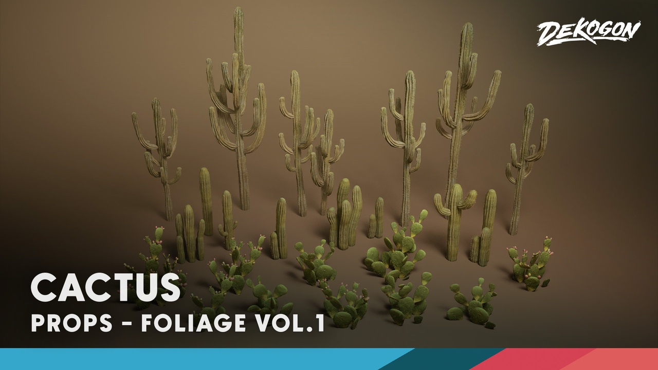 Media 1 for listing Foliage VOL.1 - Cactus (Nanite)