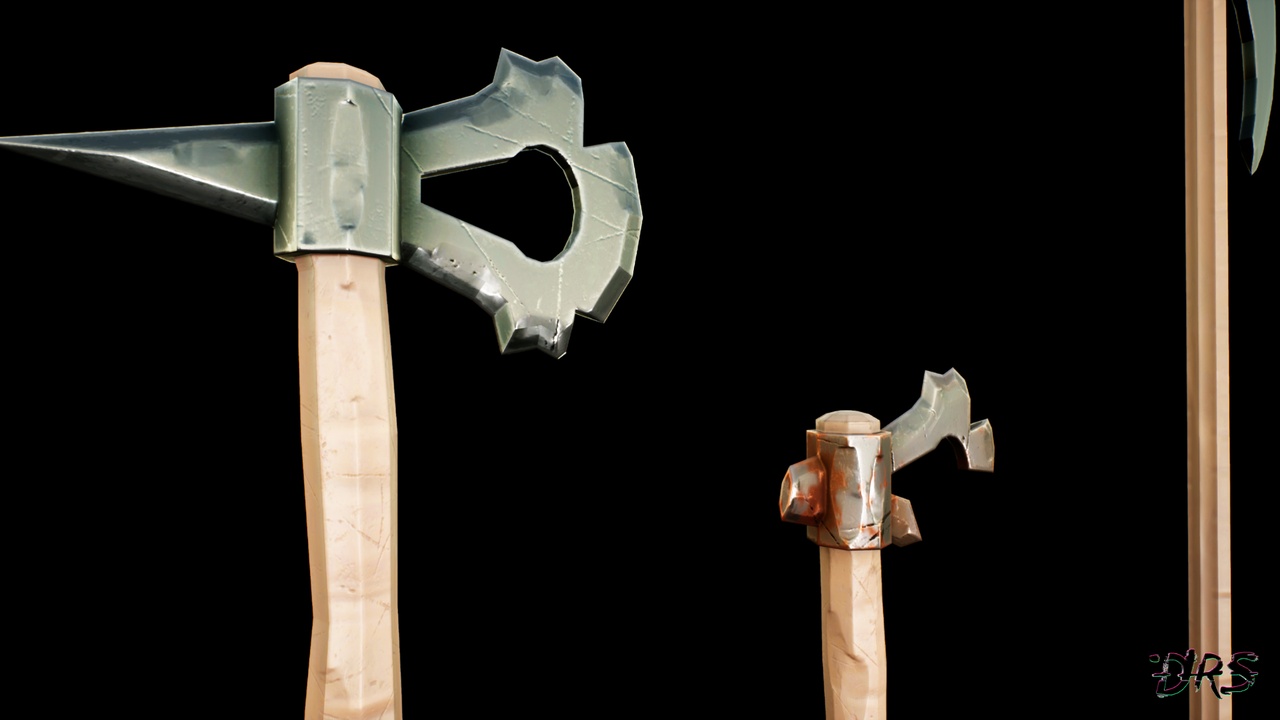 Media 1 for listing Stylized Axes Pack