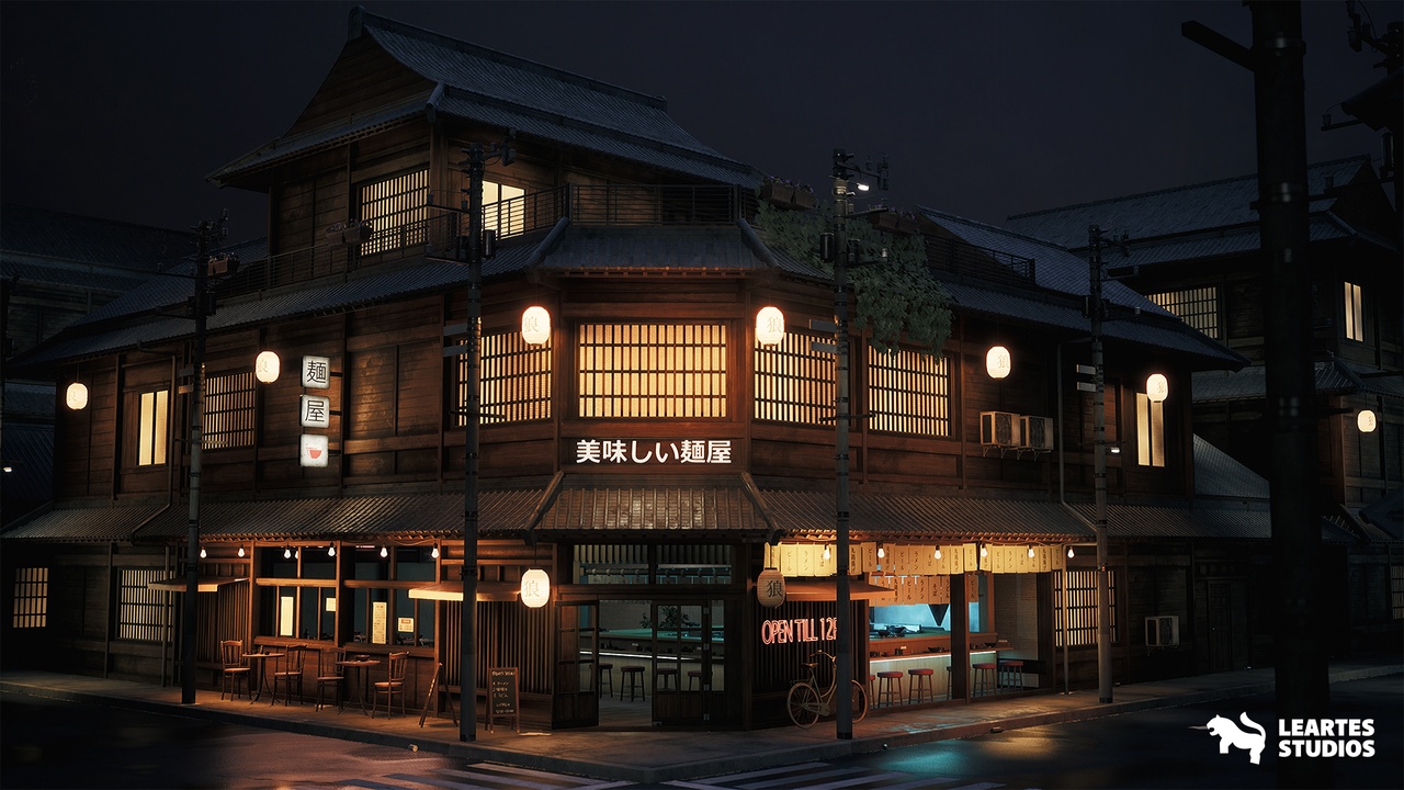 Ramen Restaurant Environment ( Ramen Restaurant Ramen Interıor Exterior Cafe )