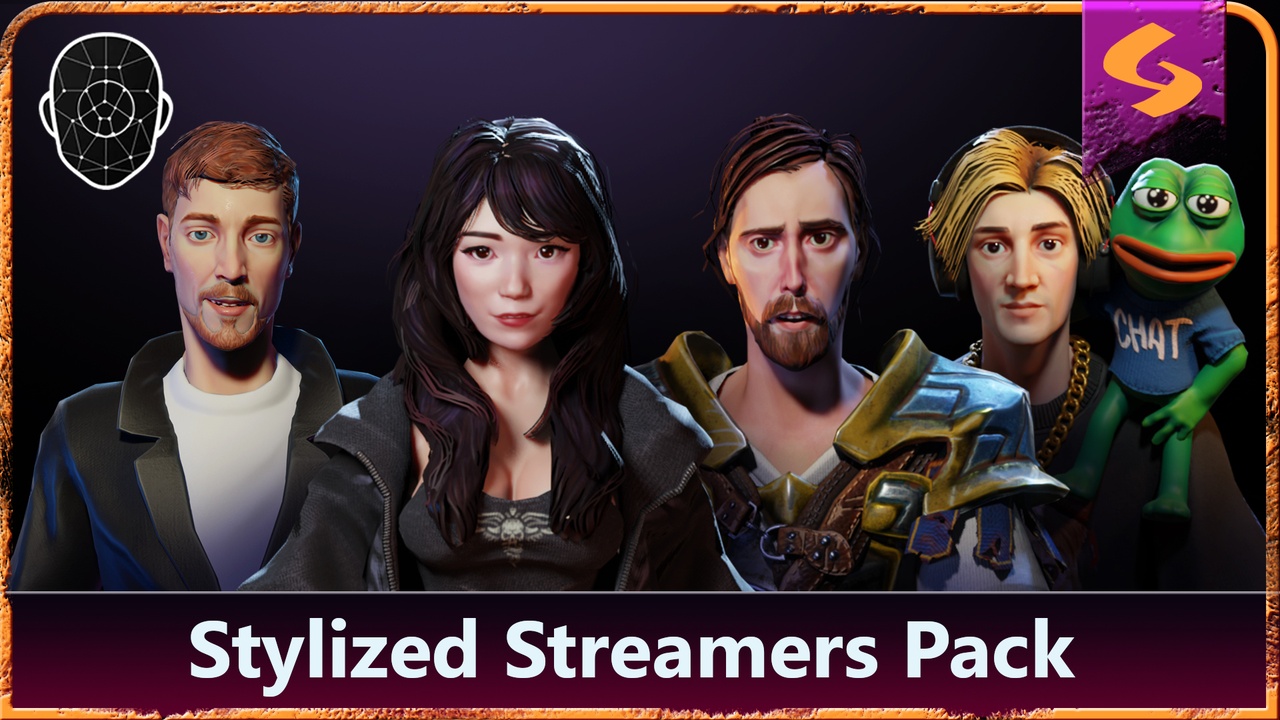 الوسائط 1 للقائمة Stylized Streamers Pack