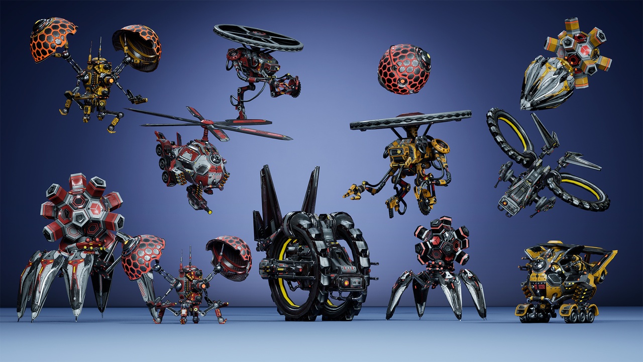 Media 1 for listing Sci-Fi Drones pack