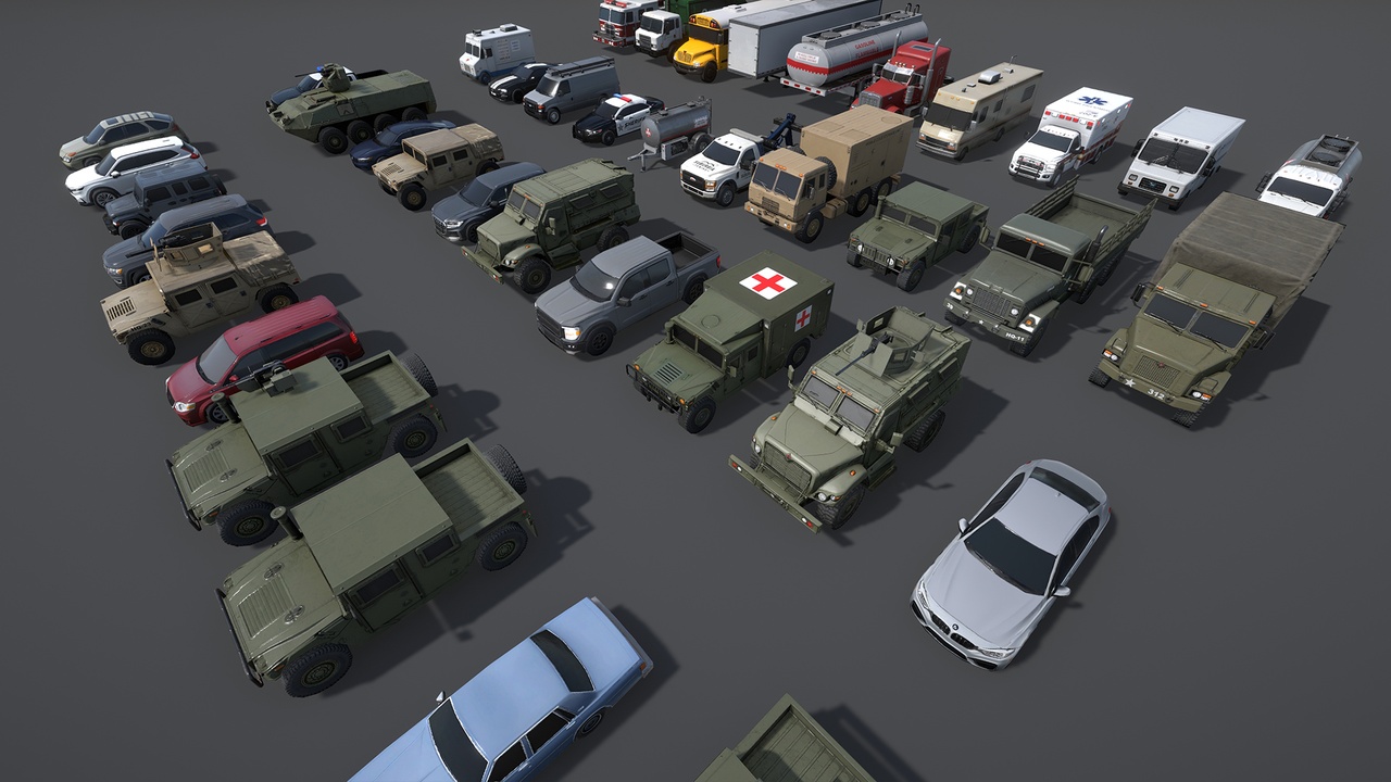 Media 1 for listing Modern Vehicle Pack (Mobile & PC)