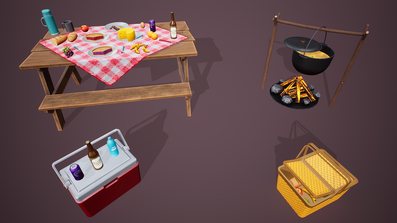Multimedia 1 para anuncio Stylized Camping Foods