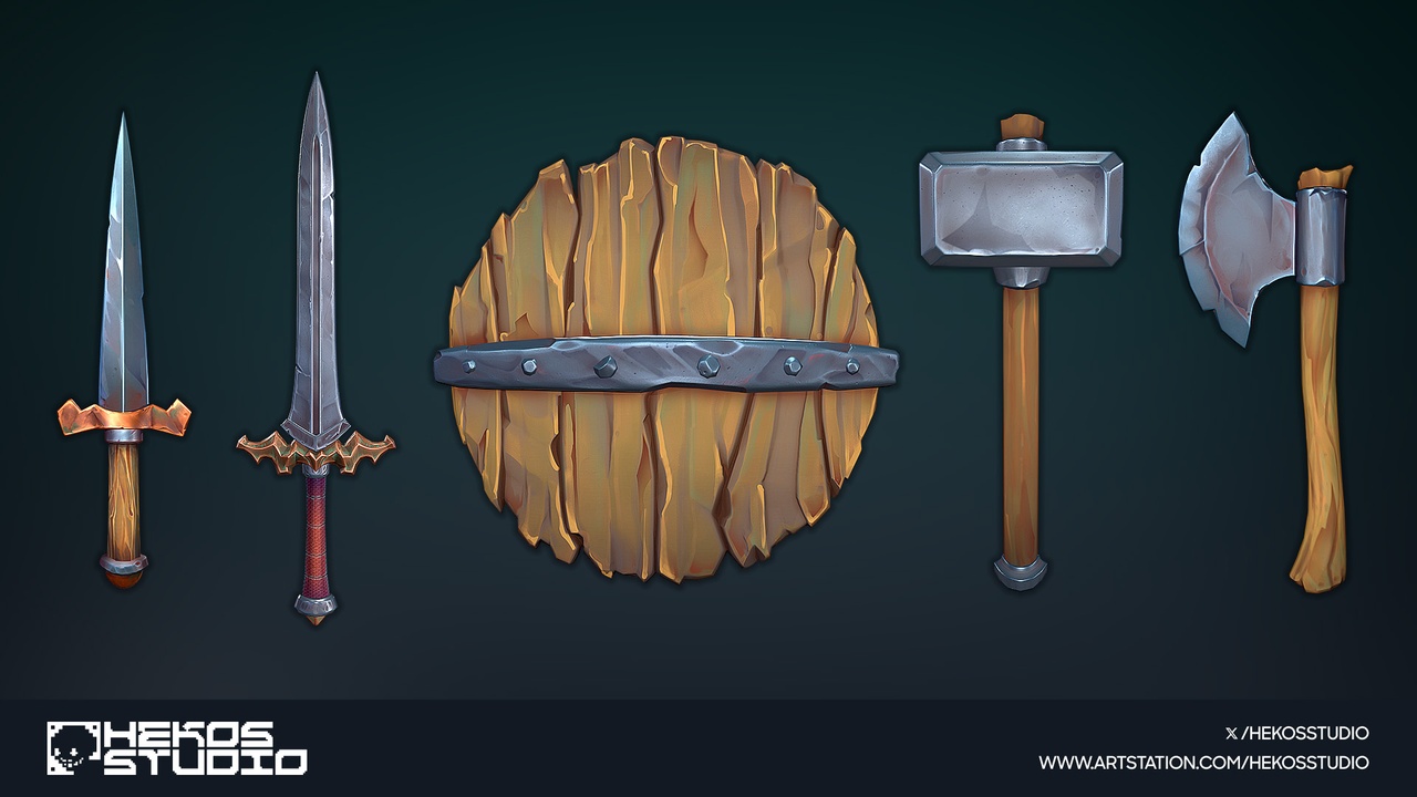 Media 1 for listing Stylized Weapons Pack