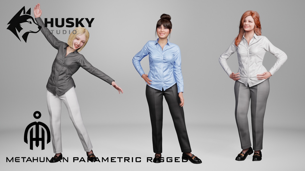 Media 1 for listing Business Outfit - 48 - Metahuman - Parametric outfit