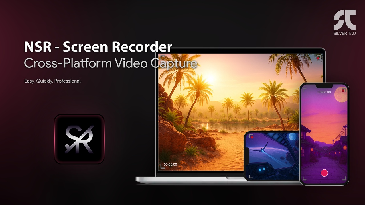 Media 1 for listing NSR - Screen Recorder - Cross-Platform Video Capture