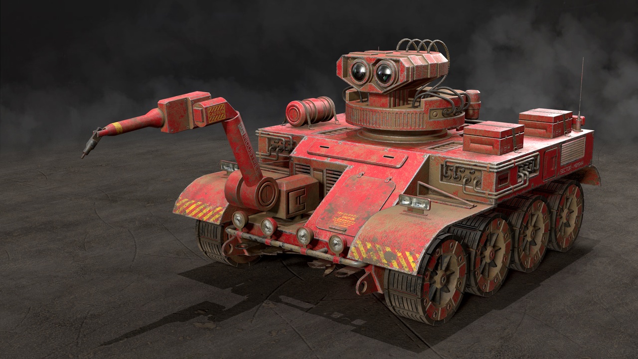 Media 1 for listing Robot Concept-3B-Red-Dirty