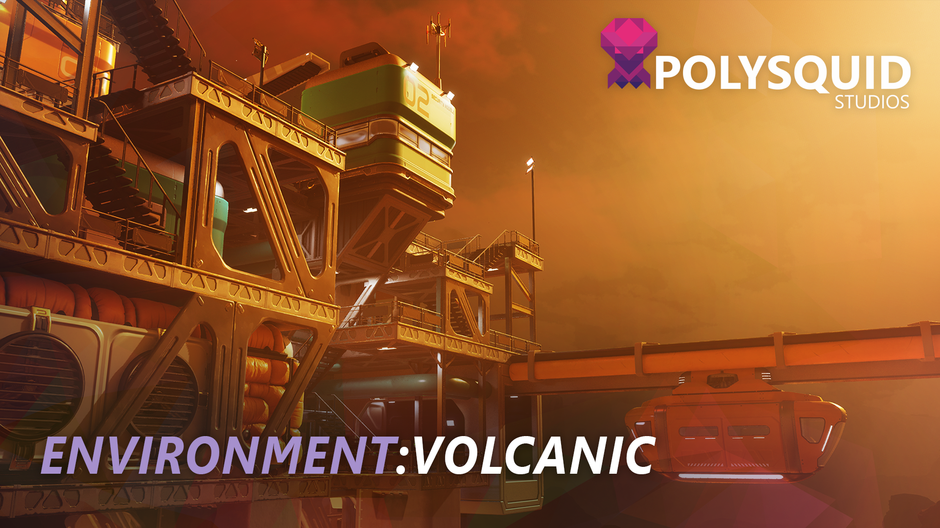 Modular Sci Fi Base Kit - Volcano | Fab