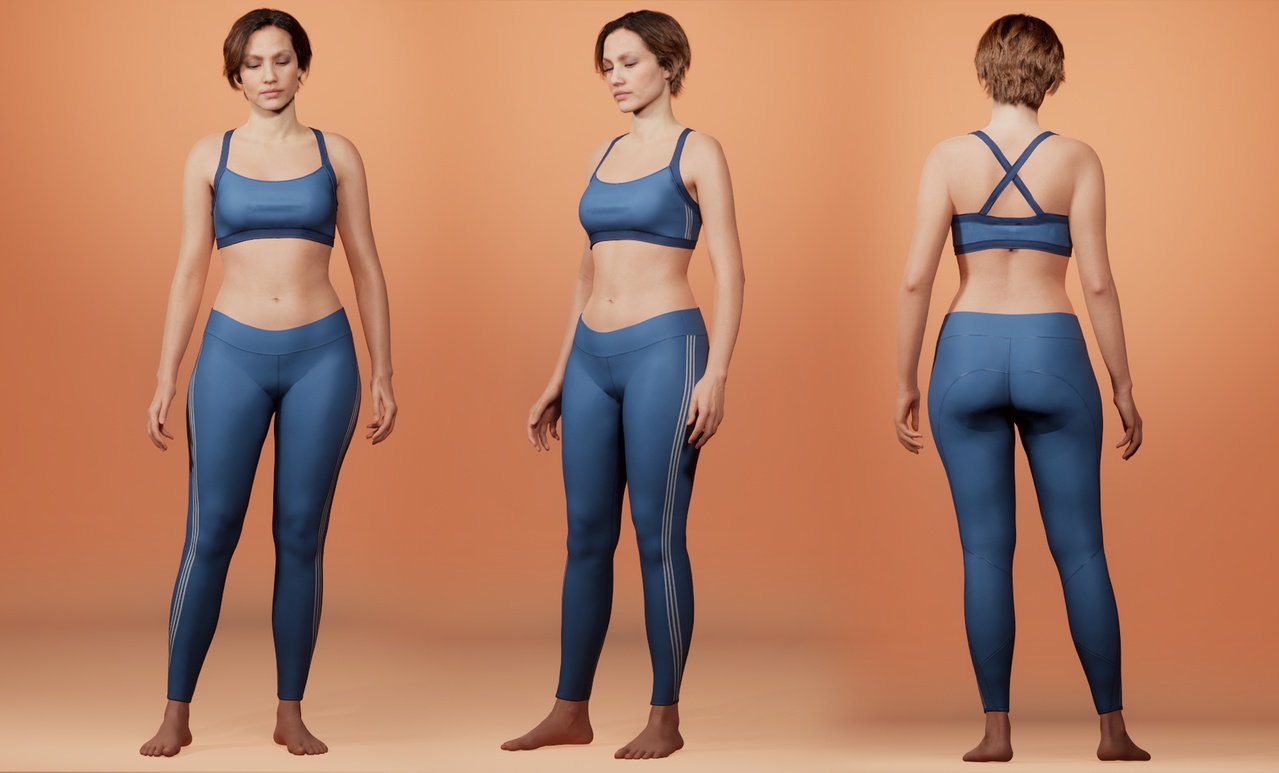 Media 1 for listing Sportswear Outfit – MetaHuman Compatible (Recolourable)