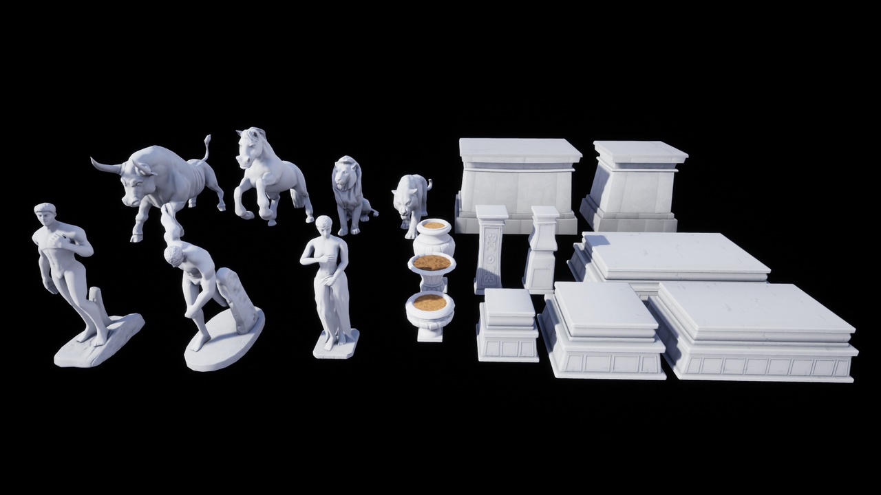 Media 1 for listing Stylized Statues