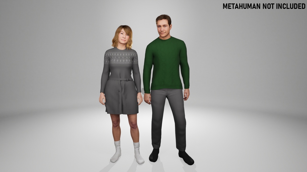 Media 1 for listing Metahuman Cosy Winter Clothes