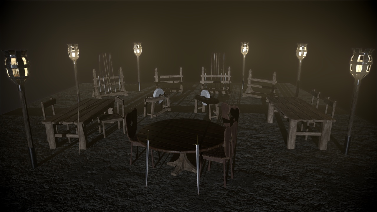 Media 1 for listing Destroyable Medieval Themed Props