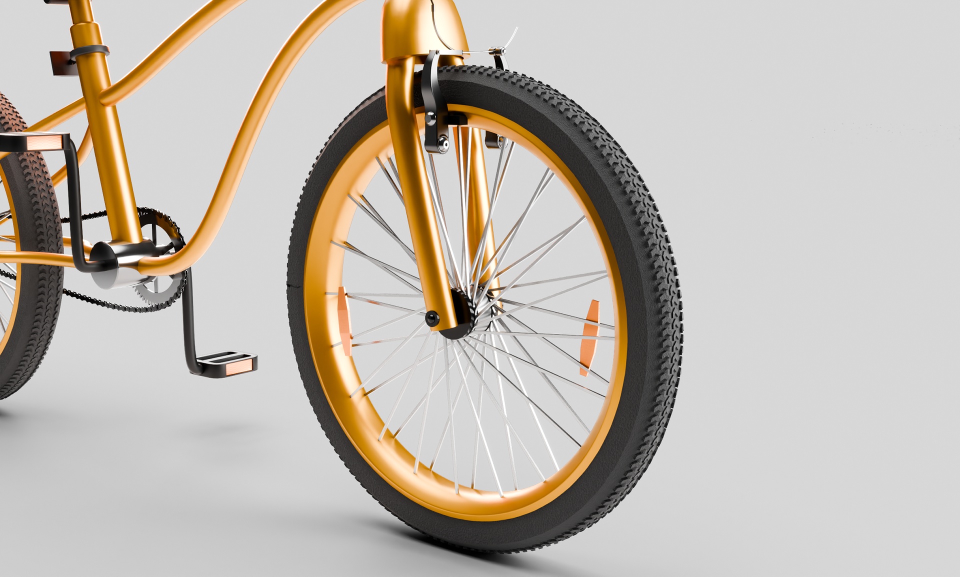 Media 1 for listing Detailed Stylized Bicycle