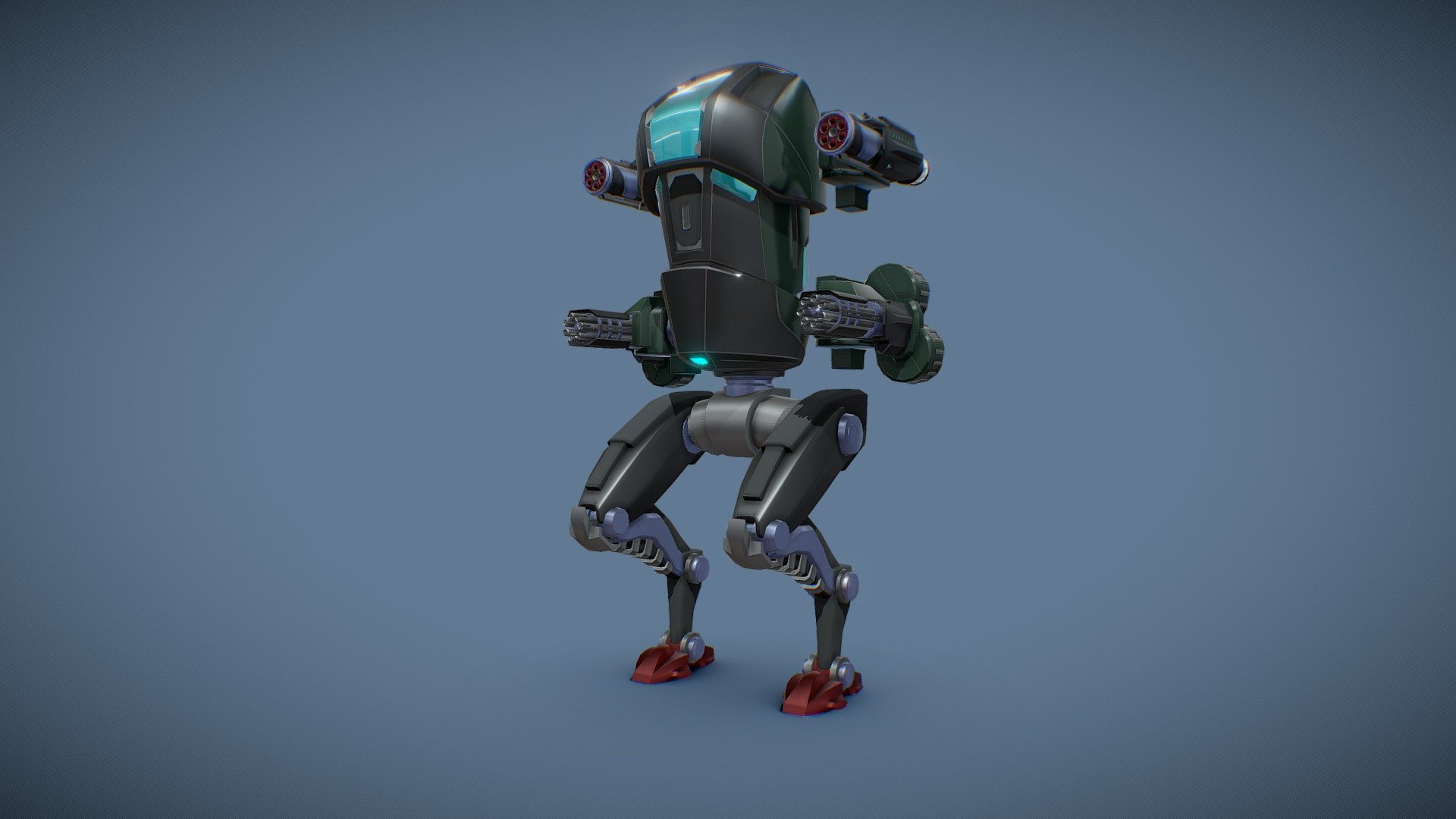 SIMPLISTIC MECH 02 plus weapons | Fab