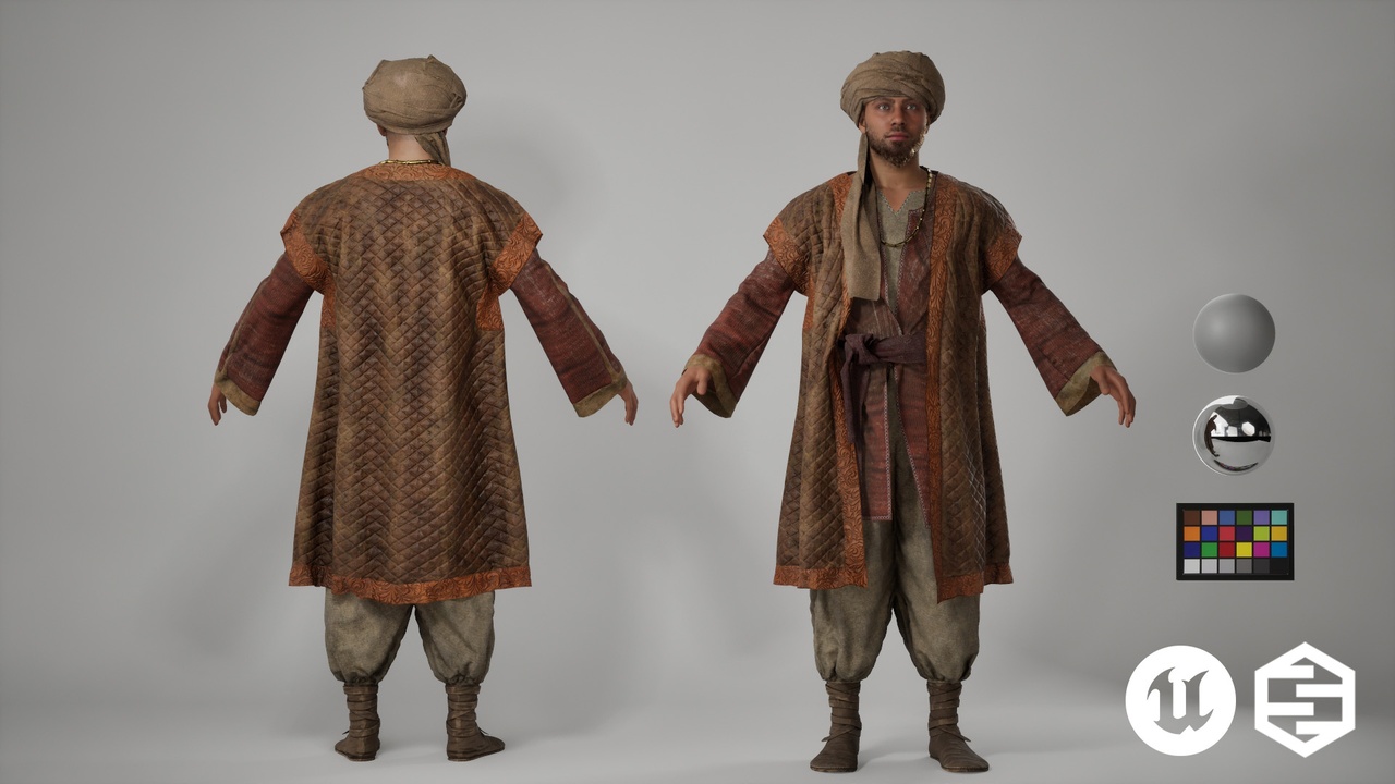 Media 1 for listing Middle Eastern Tradesman Outfit
