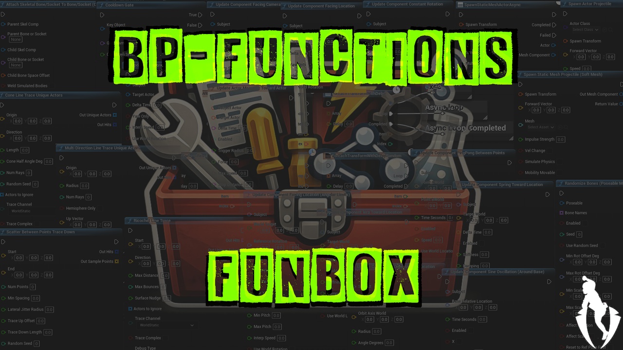 Media 1 for listing FuncBox - UNmisterIZE's Toolbox fun extra Blueprint Nodes