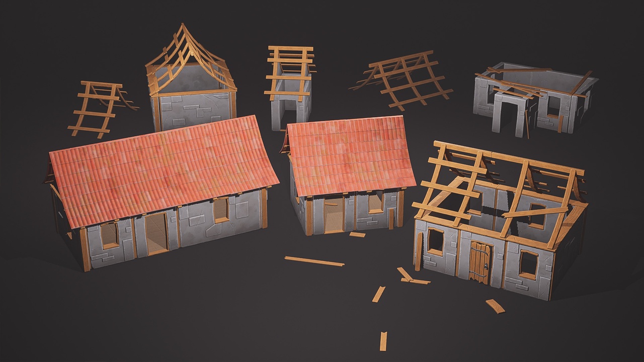 Media 1 for listing Stylized Medieval House