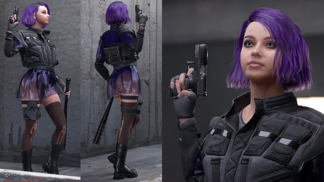 出品Men's and Women's Cyber Outfits - Modular - Riggedのメディア1
