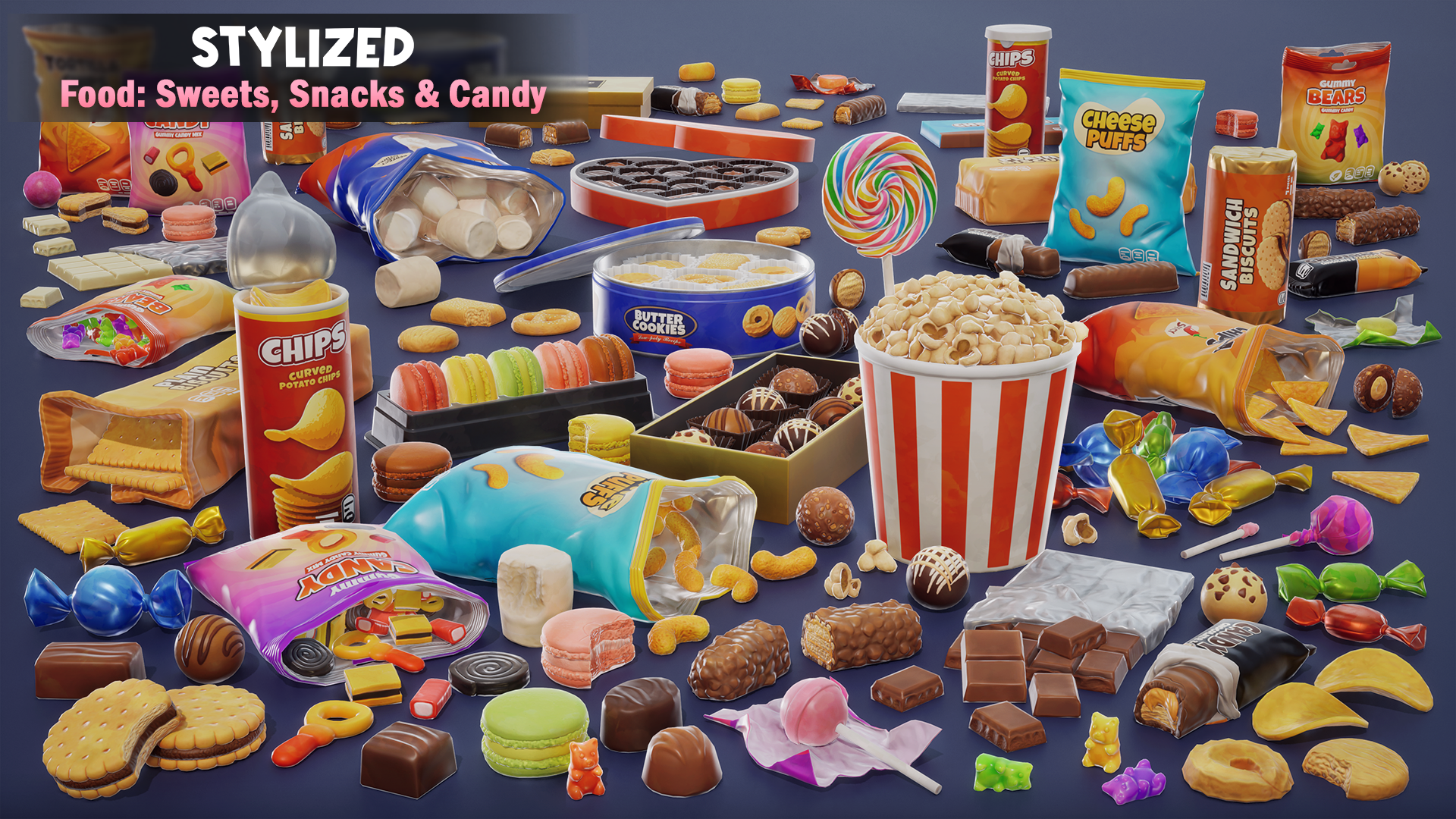 Stylized Food: Sweets, Snacks, and Candy - Unreal Engine | Fab
