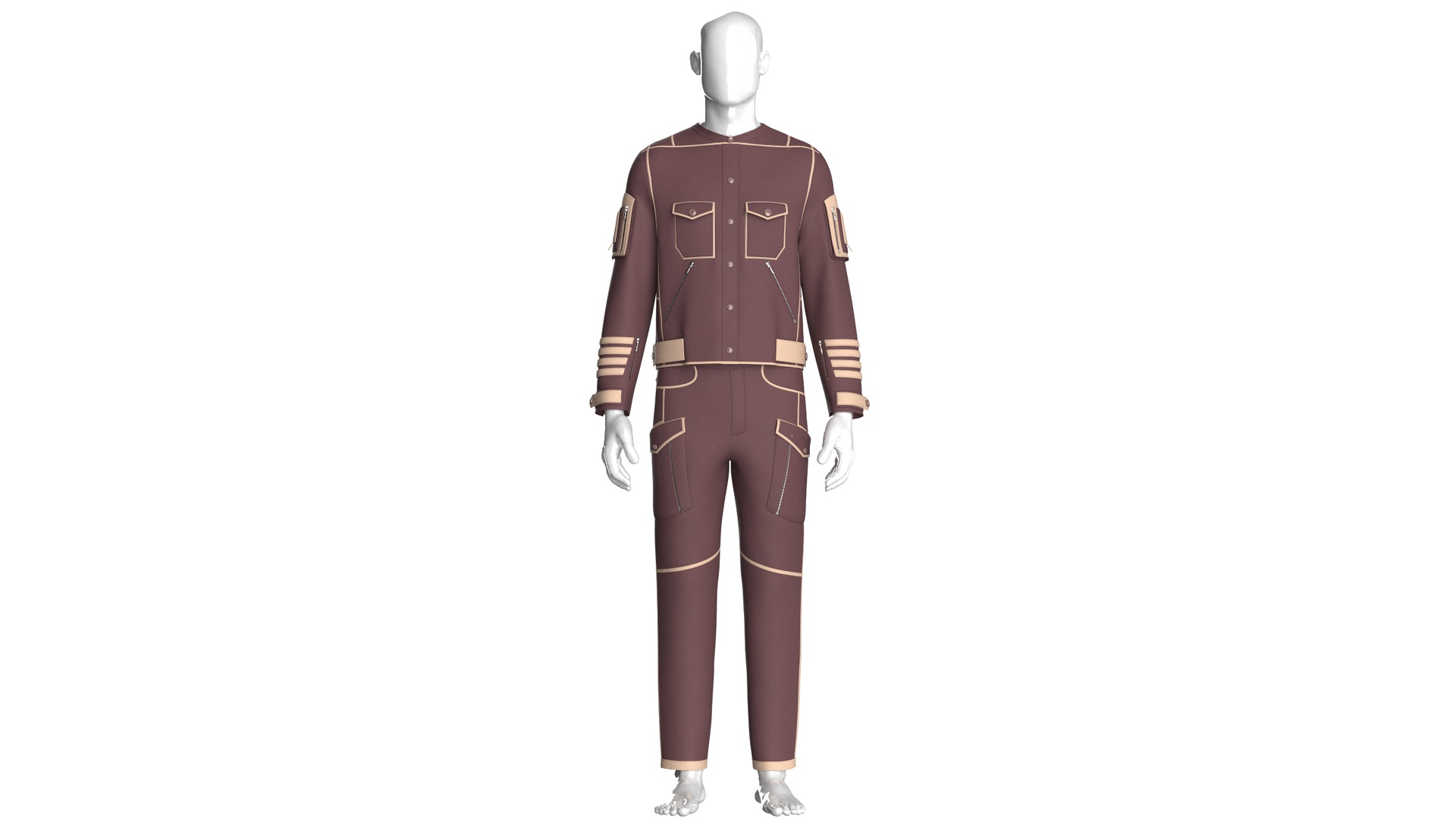 Media 1 for listing Men Tactical Jacket With Cargo Pant - Outfit | High Poly