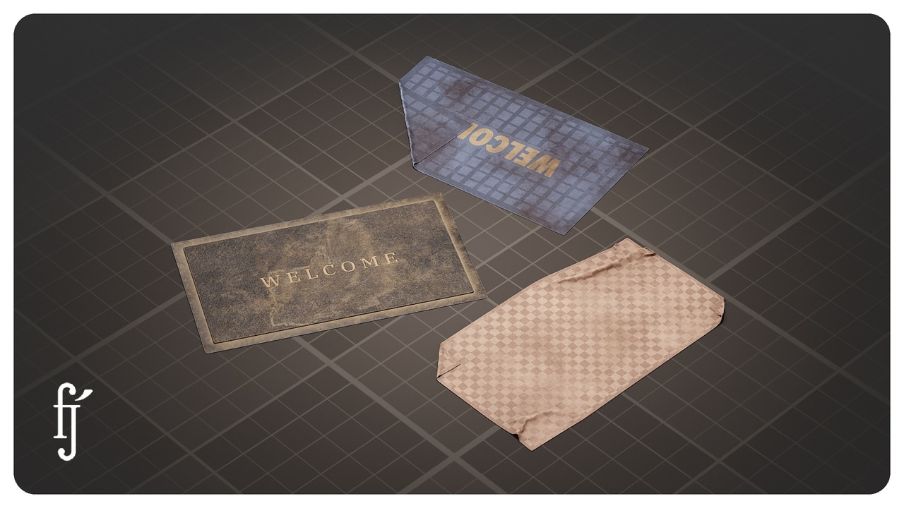 Media 1 for listing Welcome Door Mats - Entrance Floor Rugs and Exterior Decor Set