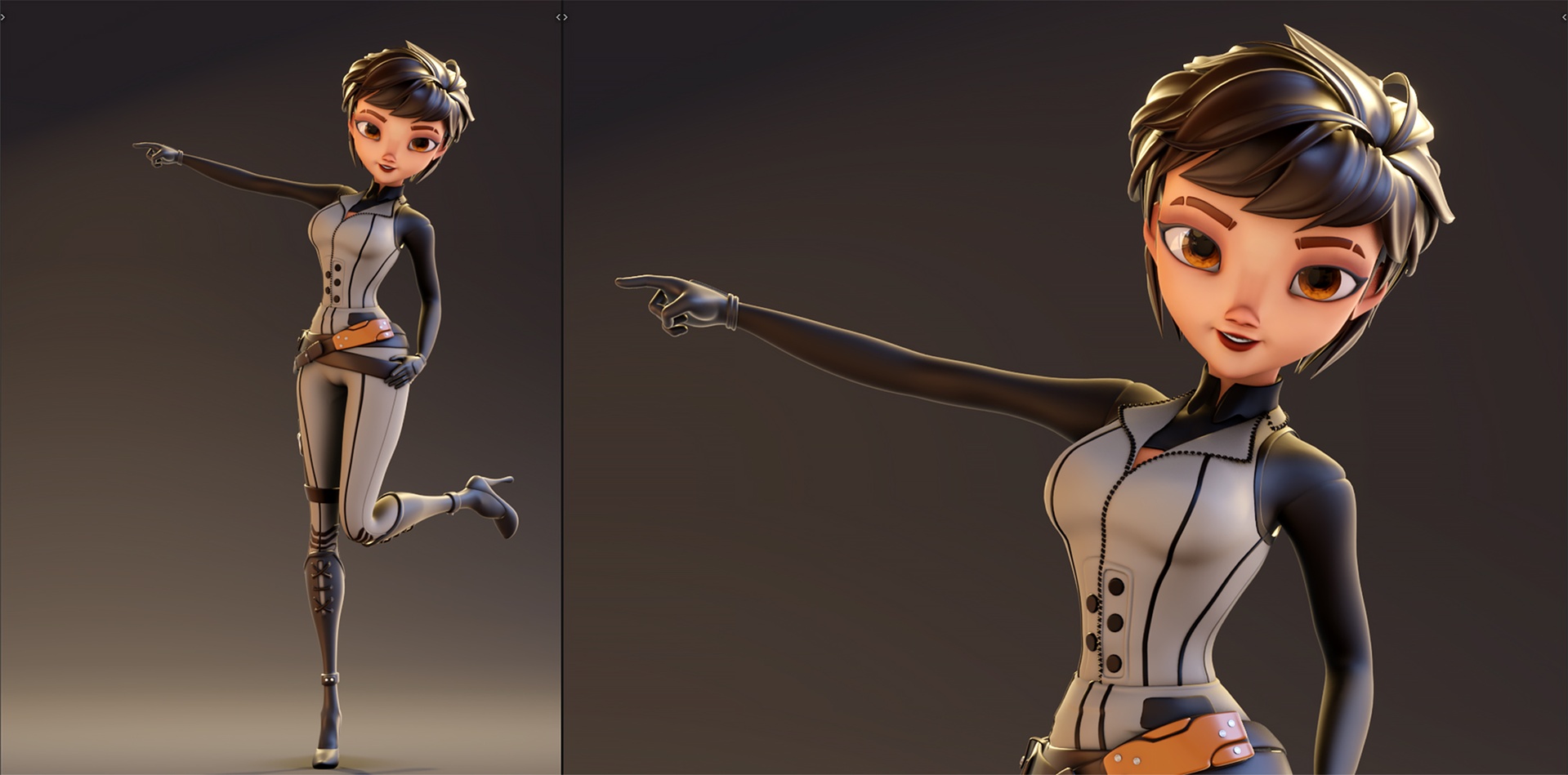 Media 1 for listing Rigged Stylized Equestrian Girl - Blender