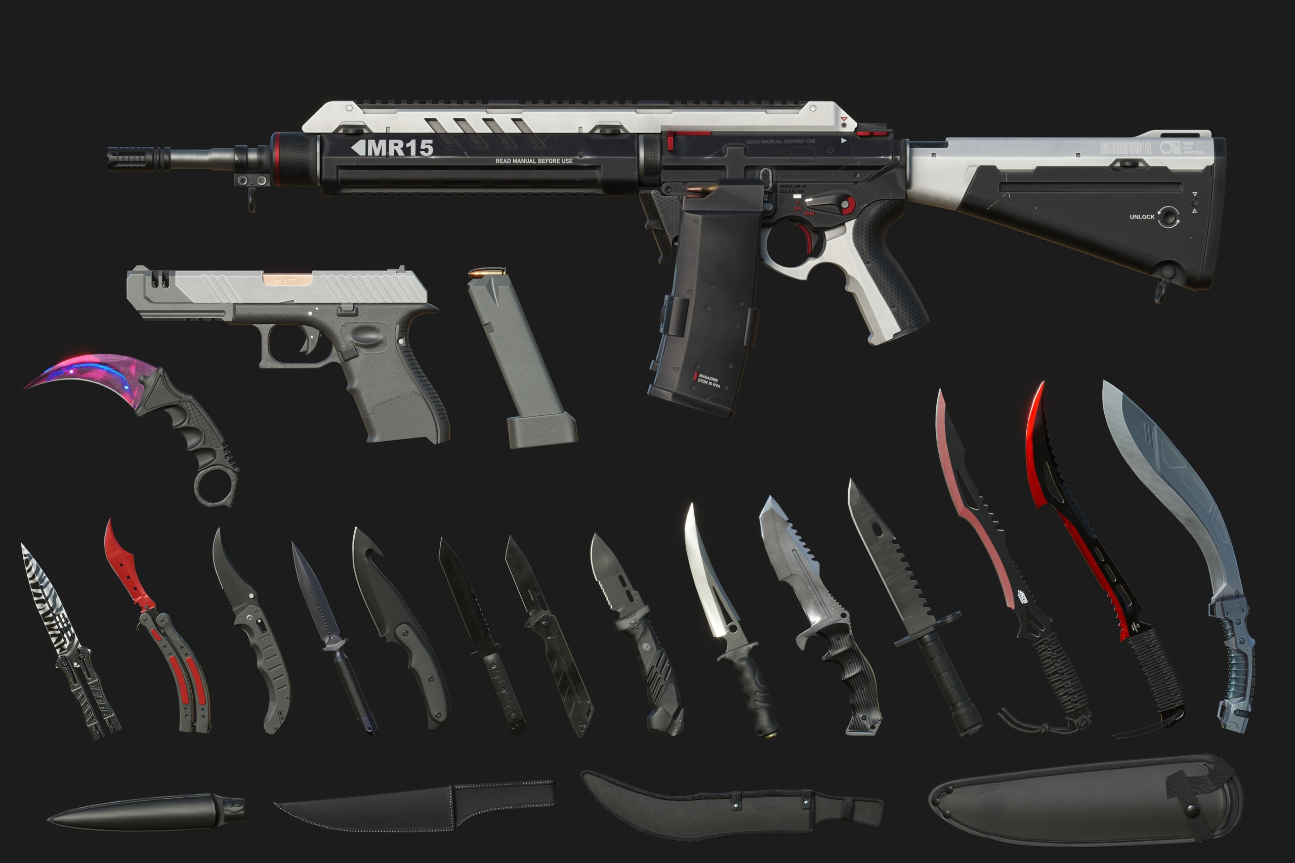 Military Weapon Bundle | Fab