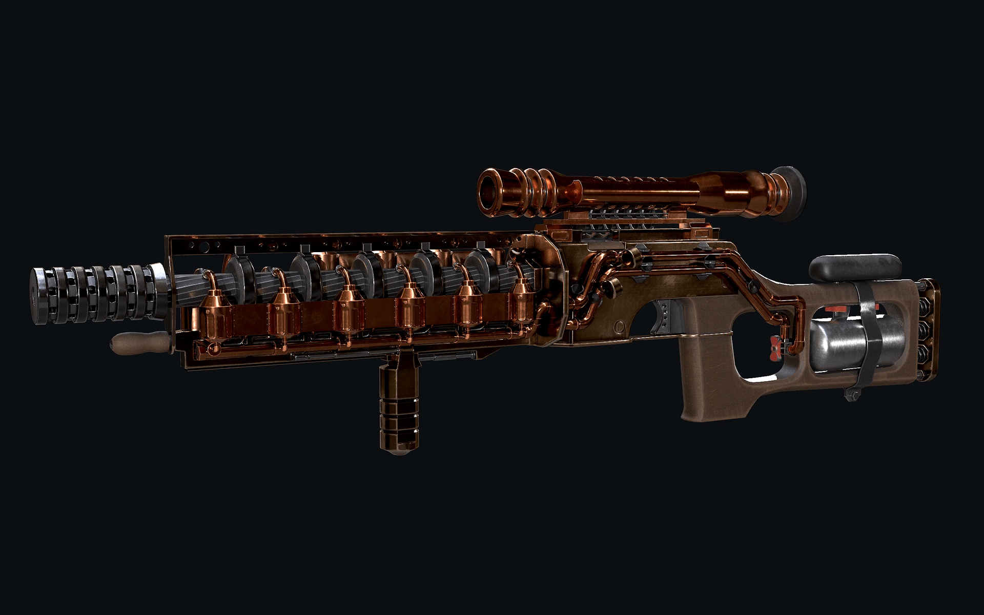 Media 1 for listing Steam Punk Sniper Rifle