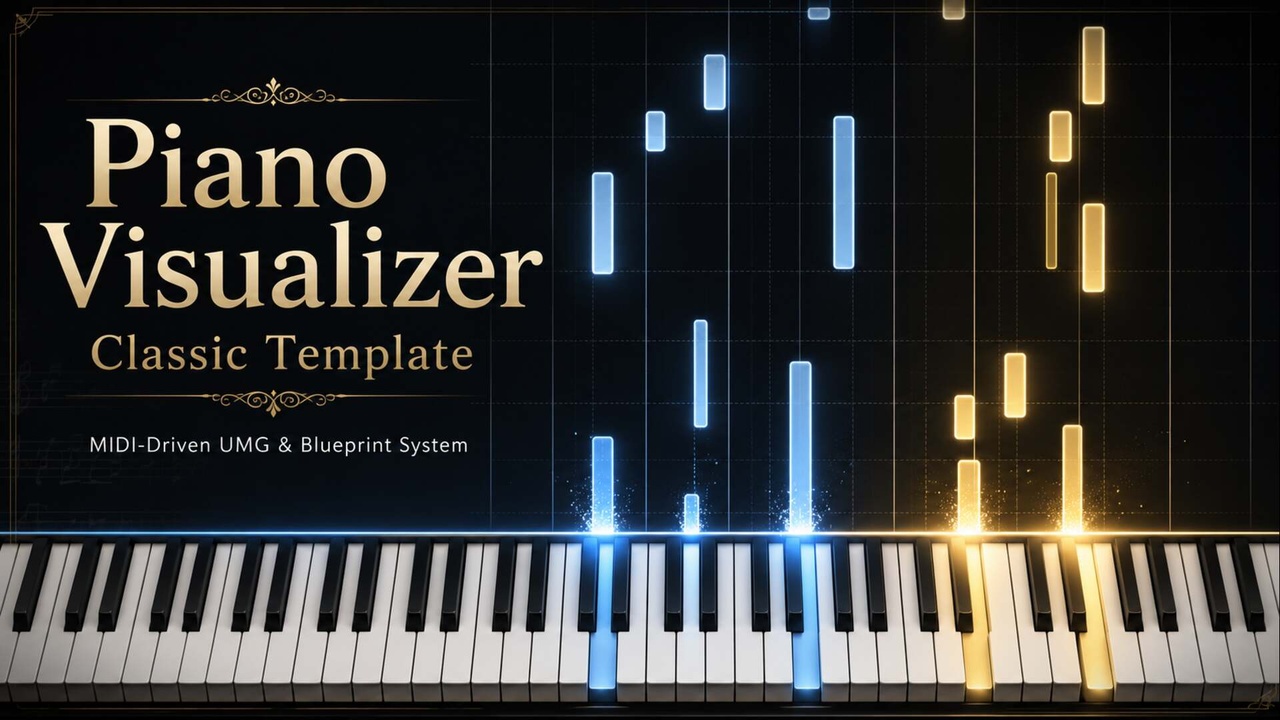 Media 1 for listing Piano Visualizer : Classic Template