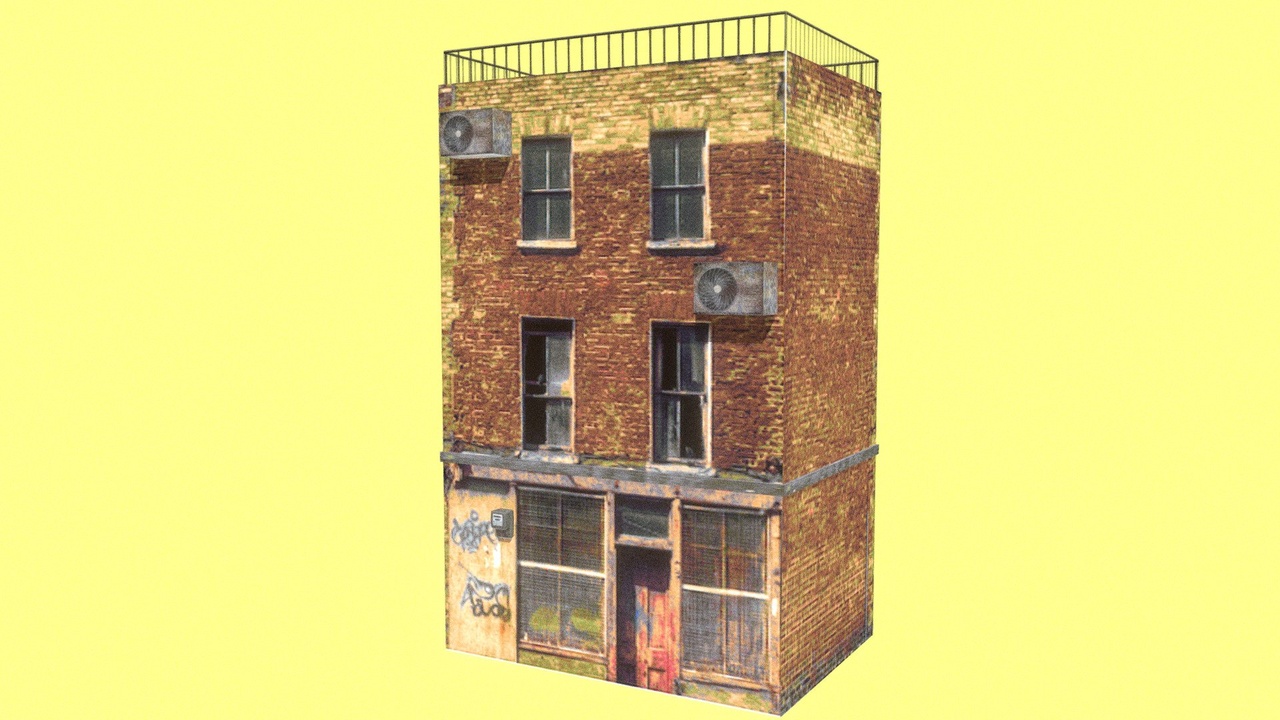 Media 1 for listing PSX - Grimy Back-Alley Building